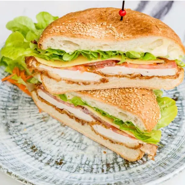 Chicken schnitzel sandwich