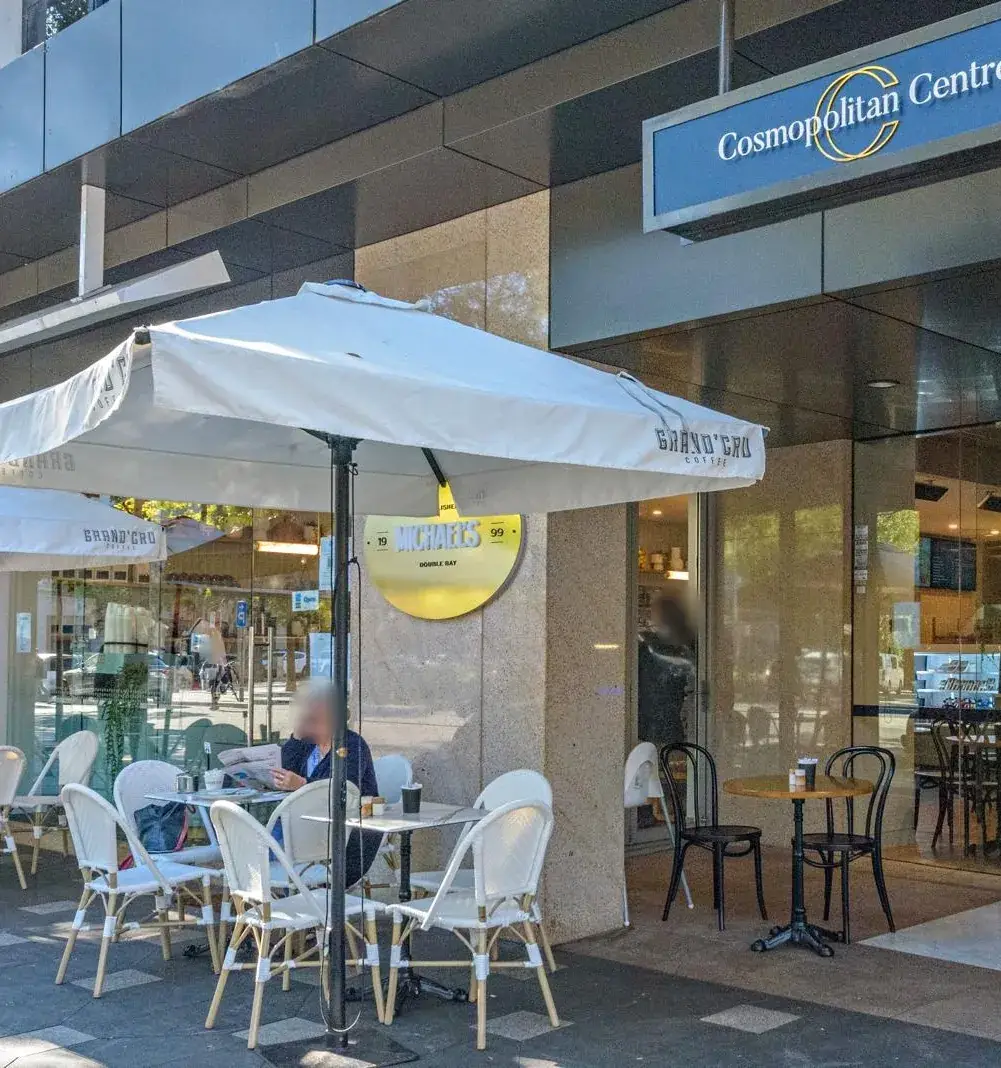 Michael’s café at the Cosmopolitan Centre, Double Bay