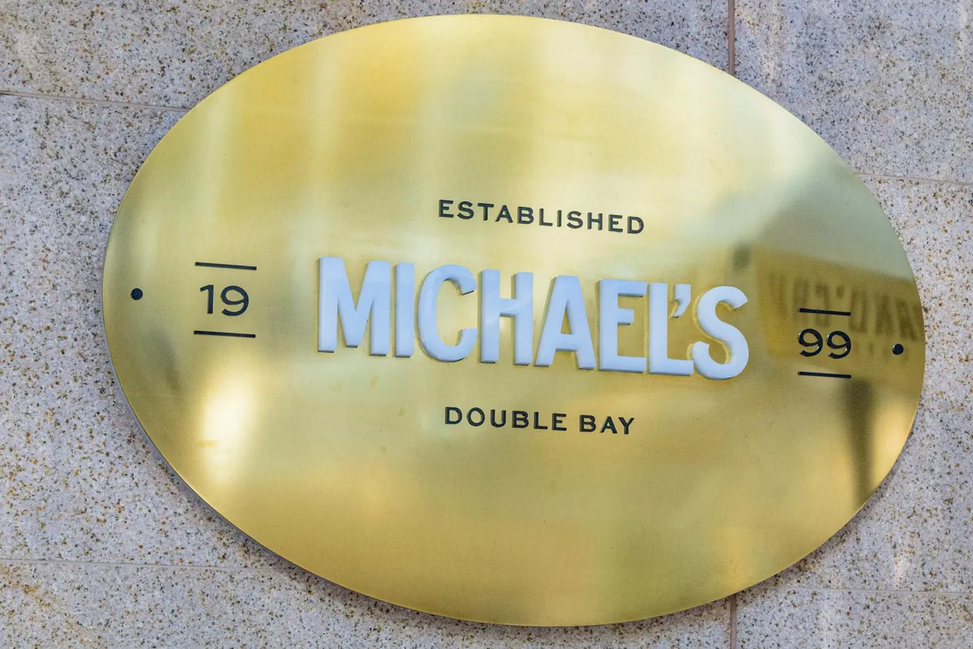 Michael’s Double Bay – established 1999 sign